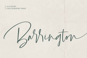 Barrington Signature Font Download