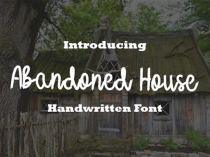 Abandoned Houses Font Download