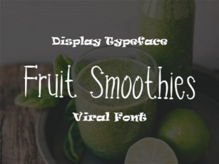 Fruit Smoothies Font Download
