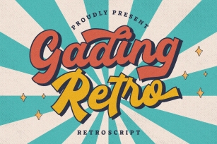 Gading Retro Retro Script Font Download