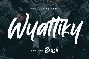 Wyattiky Stylish Brush Font Download