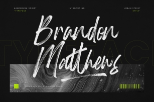 Brandon Matthews Handbrush Script Font Download