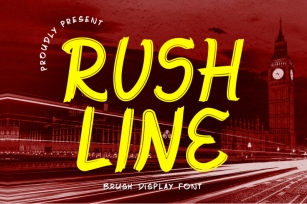 Rushline - Brush Display Font Font Download