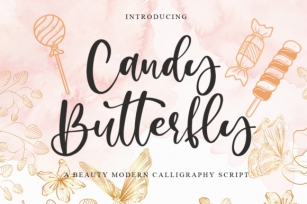Candy Butterfly Font Download