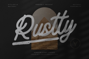 Rustty Monoline Stamp Typeface Font Download