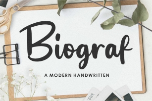 Biograf Modern Handwritten Font Download