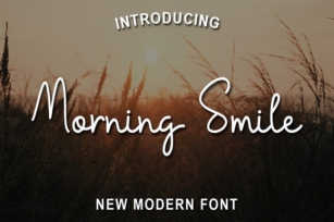 Morning Smile Font Download