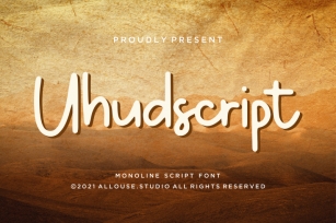 Uhudscript - Monoline Font Download