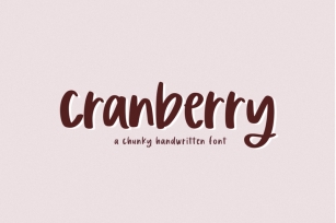 Cranberry - A Fun Marker Font Font Download