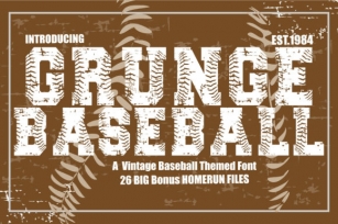 Grunge Baseball Font Download