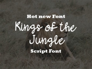 Kings of the Jungle Font Download
