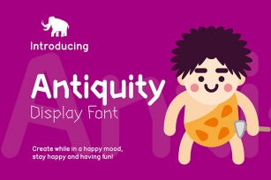 Antiquity Display Font Font Download