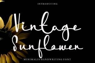 Vintage Sunflower Font Download