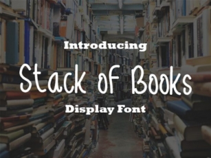Stack of Books Font Download