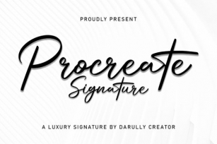Procreate Signature Font Download