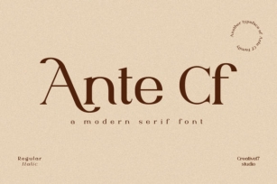 Ante Cf Font Download