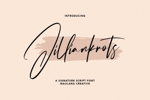 Jilliankrots Signature Font Download