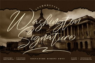 Washington Signature Font Download