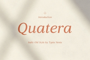 Quatera Italic Font Download