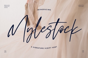 Mylestock Signature Script Font Download