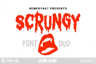 Scrungy - Font Duo Font Download