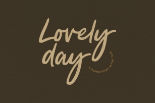 Lovely Day Script Handwritten Font Font Download