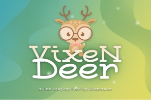 Vixen Deer + Bonus Vector Font Download