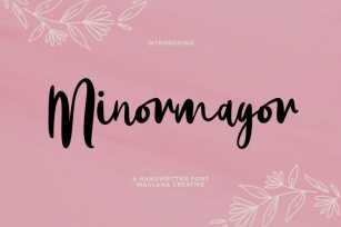 Minormayor Handwritten Font Font Download