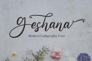 Geshana - Wedding Font Font Download