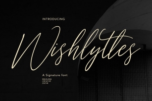 Wishlyttes Signature Font Font Download