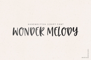 Wonder Melody handwritten script Font Download