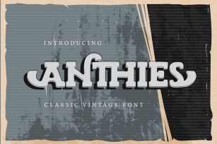 Anthies | Classic Vintage Font Font Download