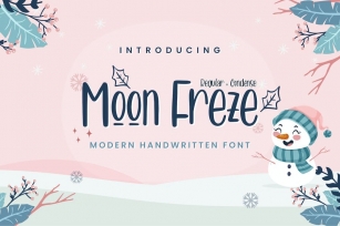 Moon Freze - Modern Handwritten Font Font Download