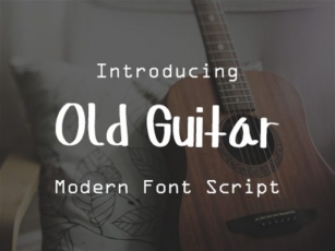 Old Guitar Font Download