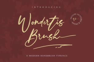 Wondertis Brush Font Download