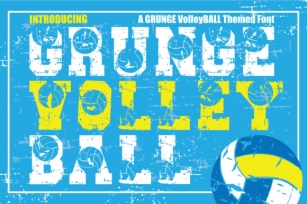 Grunge Volleyball Font Download