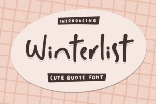 Winterlist Font Download