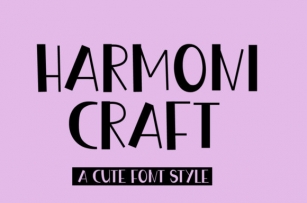 Harmony Craft Font Download
