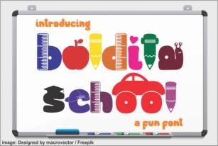Boldita School Font Download