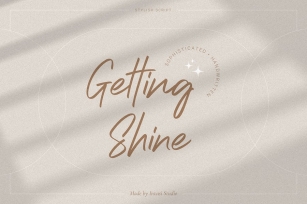 Getting Shine - Stylish Script Font Download