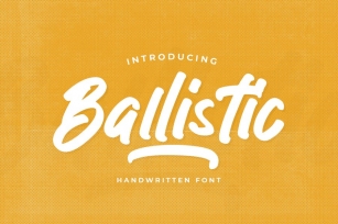 Ballistic - Handwritten Brush Font Download