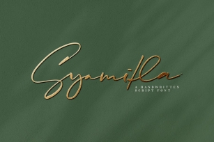 Syamitla - Handwritten Script Font Font Download