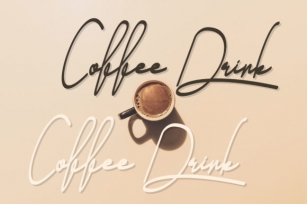 Coffee Drink Font Download