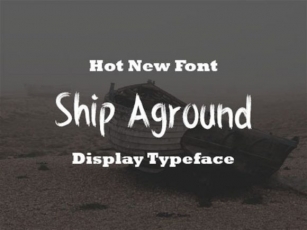 Ship Aground Font Download