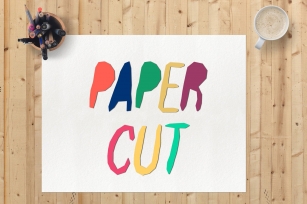Paper Cut Out Font Download