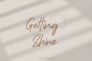 SALE• Getting Shine Font Download