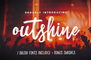 Outshine Brush Font Duo Font Download
