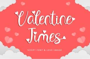 Valentine Times - Script font & Love Swash Font Download
