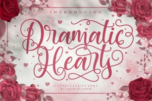 Dramatic Hearts Font Download