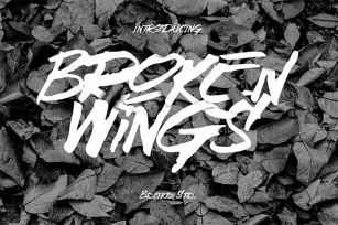 Broken Wings Typeface Font Download